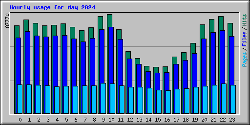 Hourly usage for May 2024